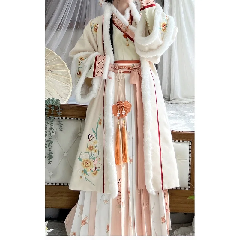 WATER Winter Hanfu Women\'s Ancient Chinese Traditional Style Dresses Woman Clothes Female Costume Cosplay China Wear Clothing