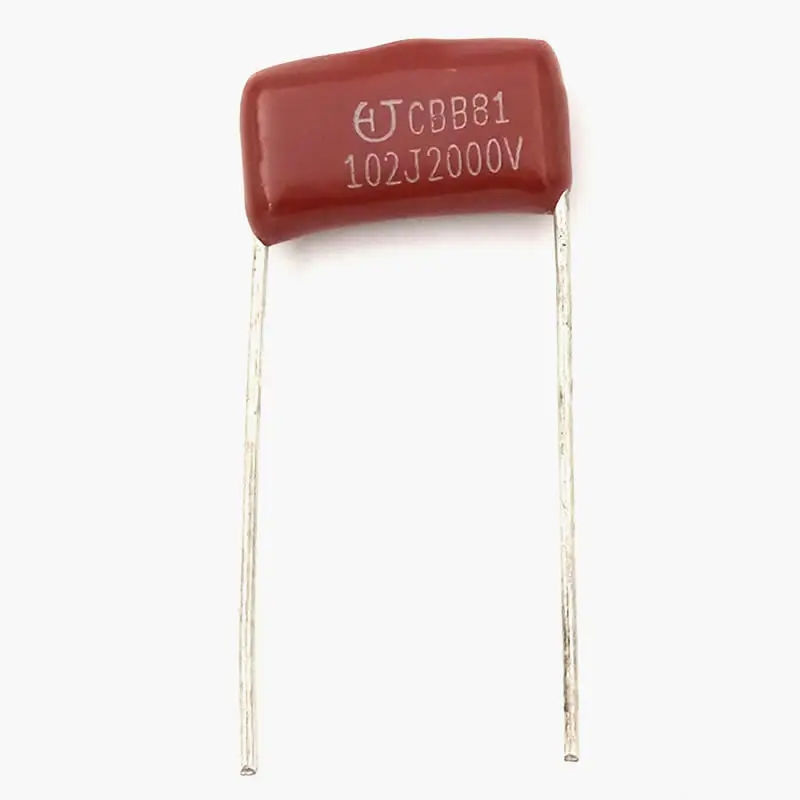 10ชิ้น102 1nF 2000V CBB ตัวเก็บประจุแบบฟิล์มโพรพิลีน PITCH 15มม. 102 1nF 2000V