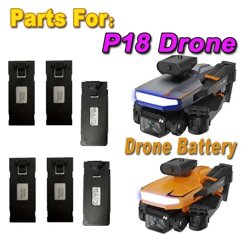 For original p18 Drone Battery Accessories  3.7v 1800mAh  P18 Max RC Drone Original Spare Parts  P18 Drone Batte