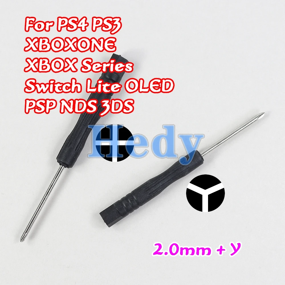 150PCS Schroevendraaier 2.0mm Cross + Y Torx Beveiliging Voor PS4 PS3 XBOXONE XBOX Serie Schakelaar Lite OLED PSP NDS 3DS Controller