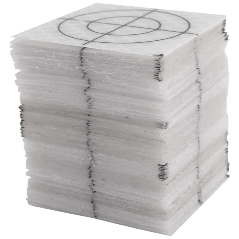 XTECH 1000Pcs Prism Measurement Reflector Sheet Reflective Tape Target Total Station Tunnel Survey 40X40mm