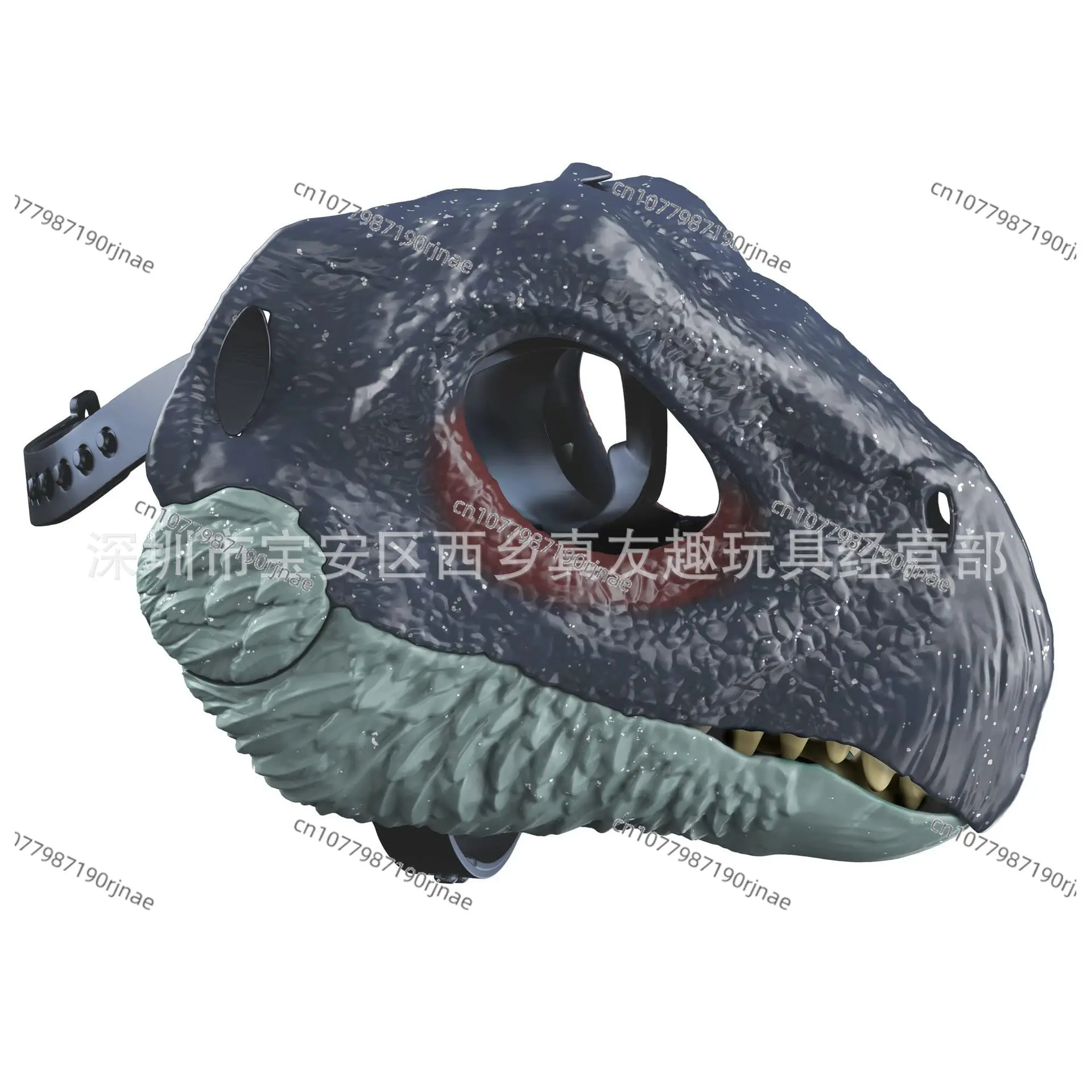 Dinosaur Moving Mouth Face Jurassic Sickle Dragon Xunraptor Head Cover Tyrannosaurus Mask Dinosaur Mask