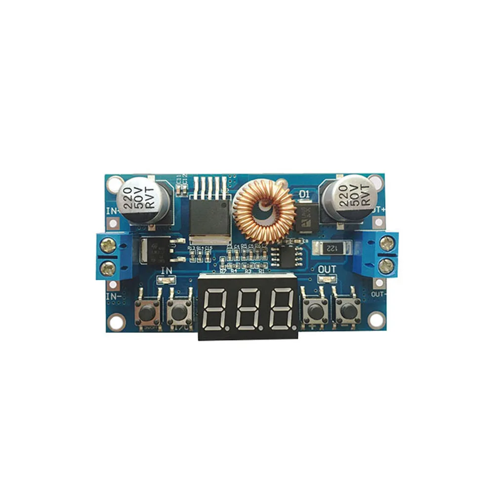 

High Efficiency DC-DC Converter DC5-36V to DC1.2-32V Adjustable Buck Power Supply Module 5A 75W Max Step-down Power Suppy Board