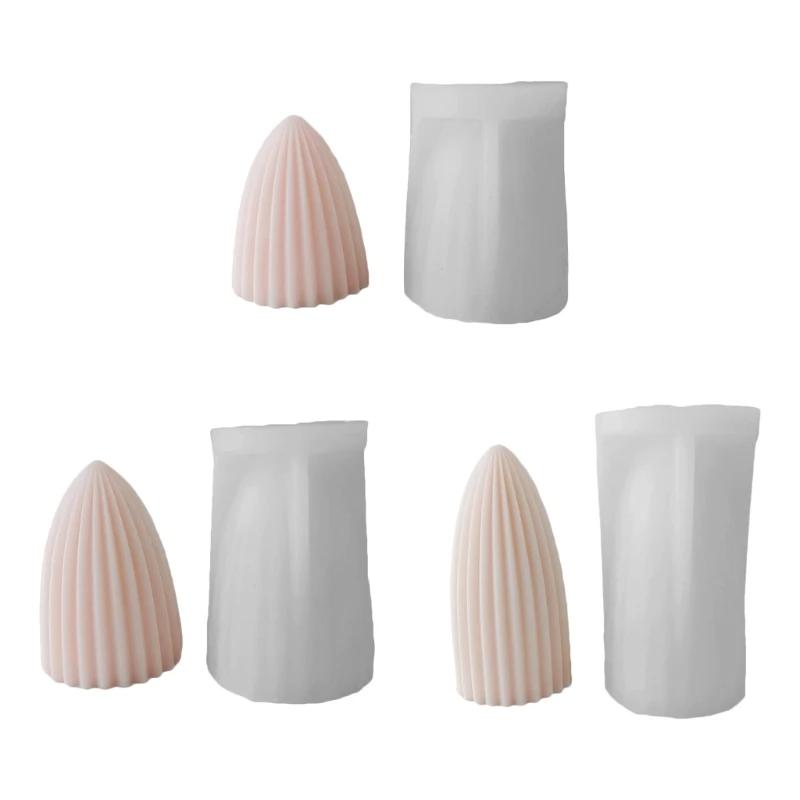 

Line Steeple Silicone Mold for Candle Hand-made Soap Desk Ornaments 3XUA