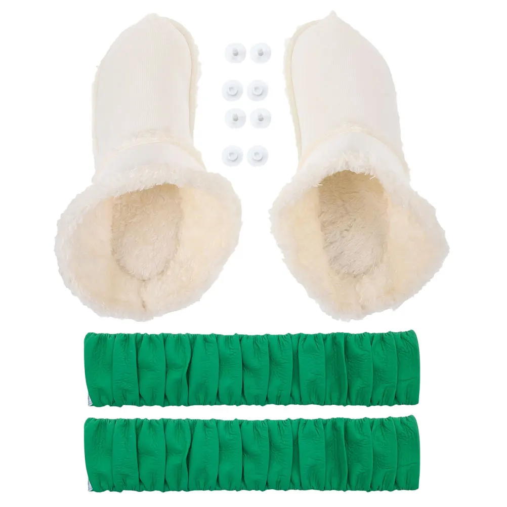 1 Pair Winter Shoe Inserts Warm Hole Shoe Covers Detachable Soft Insulated Insoles For Cold Weather Comfortable Non-Deforming