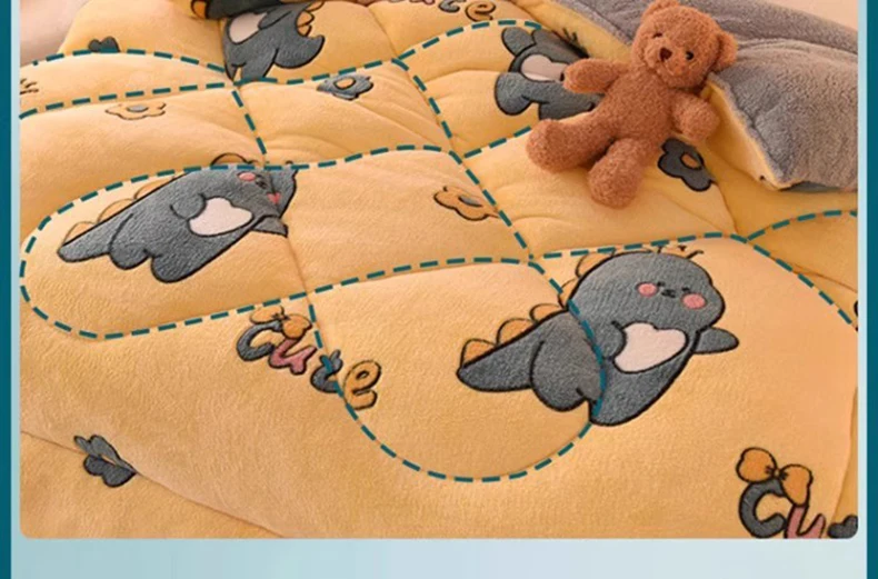 Lamb Wool Super Warm Blanket Winter Thickened Quilt Winter Quilt Core Autumn Spring Dormitory Single Comfprter Double Blanket
