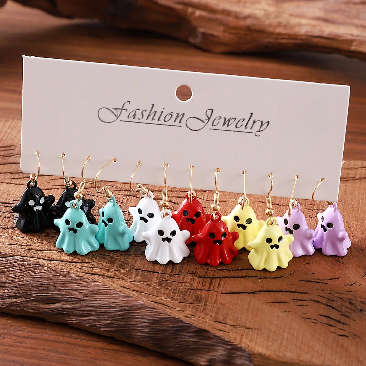 

Halloween Gothic Ghost 3D Metal Pendant Earrings for Women Halloween Party Earrings Gift