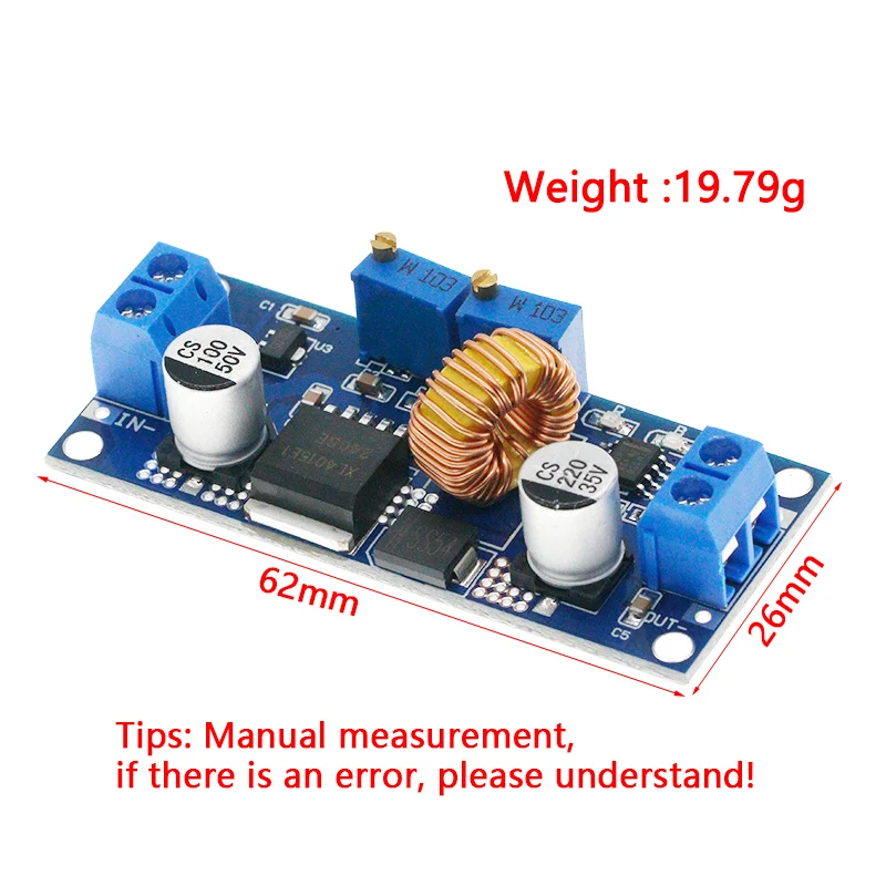 Original XL4015 E1 5A DC to DC CC CV Lithium Battery Step down Charging Board Led Power Converter Lithium Charger Module