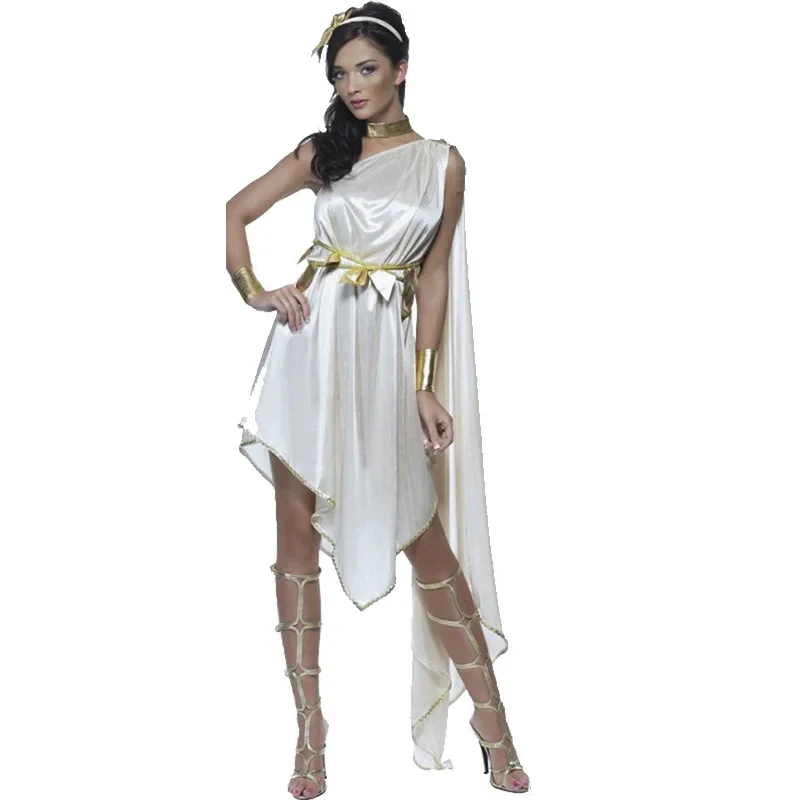 

★ Cosplay Ancient Greek Goddess Athena Women's Halloween Carnival Costume, egy♥ All corners of the country