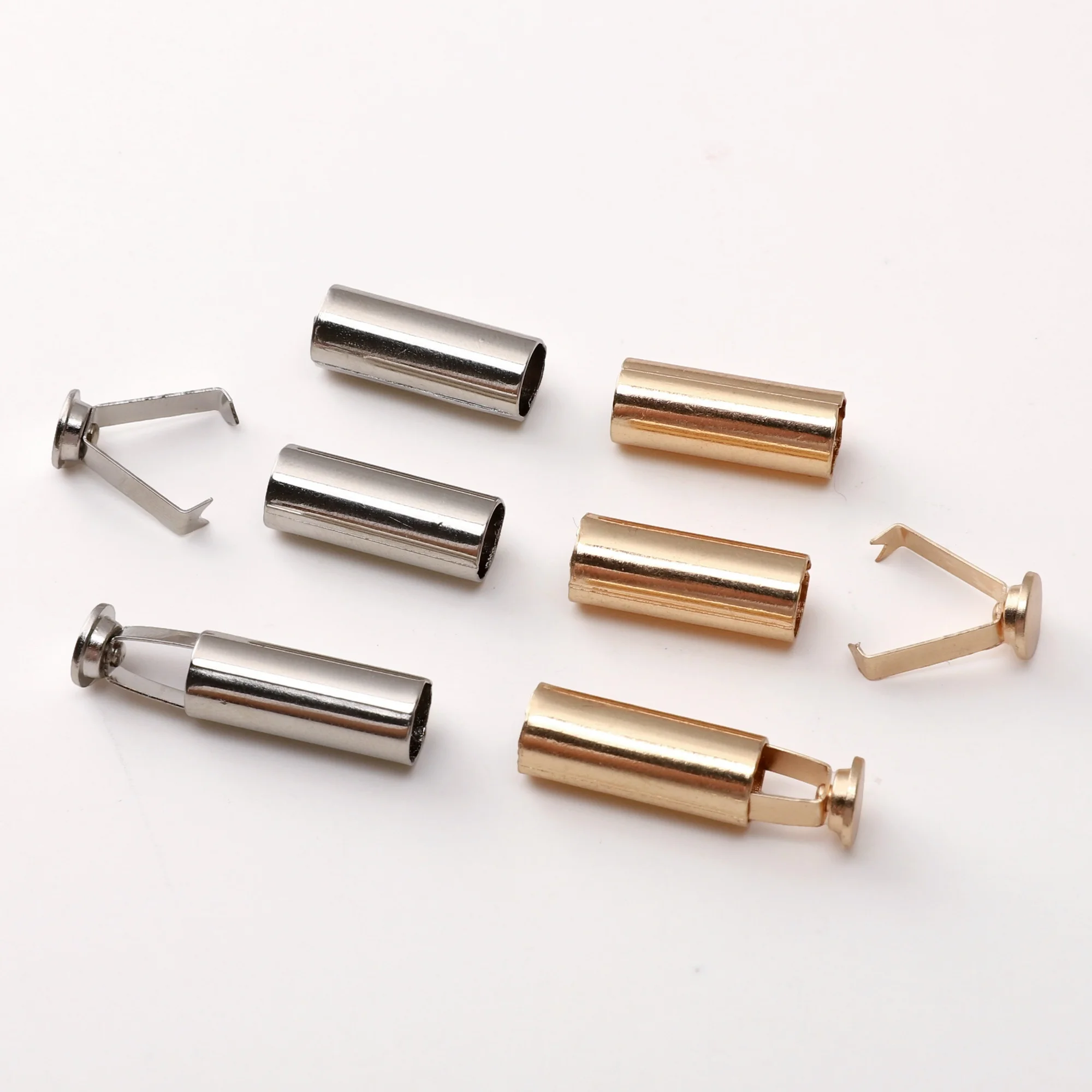 

6 Sets Steel Metal Cord End Clasps DIY Jewelry Making Accessories Handmade Craft Findings for Bracelet Necklace Craft Supplies