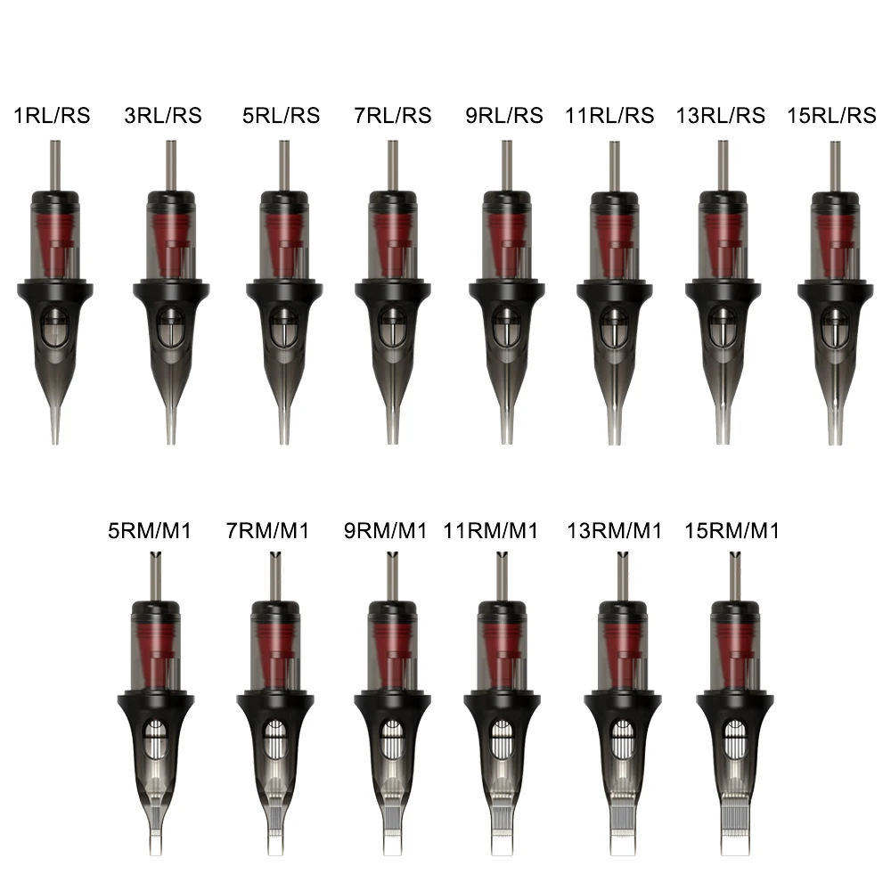 

Box Of 20PCS Gray NB Tattoo Needle Cartridges RL/RS/RM/M1 Supply