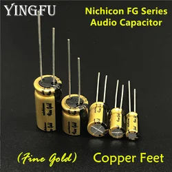 NICHIBurgos-Puzzles audio HIFI pour équipement audio, série FG, or fin, 6.3V-100V, 0.1uF ~ 470uF disponible, 5 pièces par lot