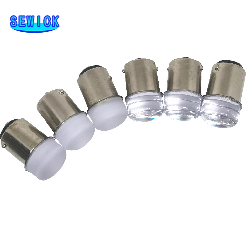 

100Pcs P21W/5W BA15S 1156 LED Bulb PY21W BAY15D 1157 Turn Signal Light 12V 6500K White Car Reverse Brake Parking Lamp