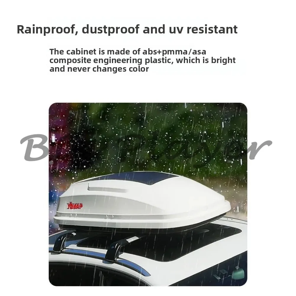 

300L Solar Roof Luggage SUV Roof Box Car Solar Panel Fast Charge Travel Flat Bed Car Universal 145 * 77 * 27cm