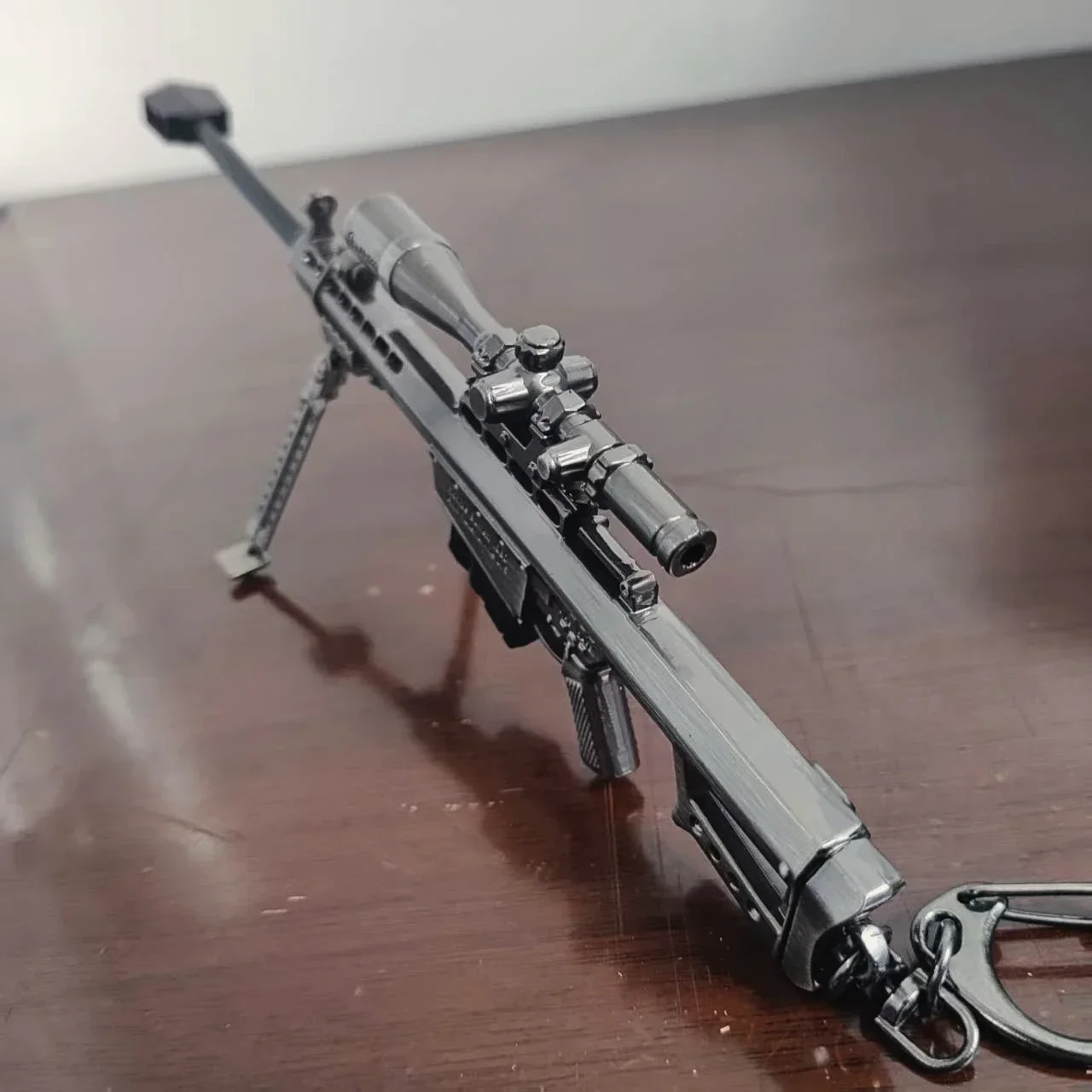 17 سنتيمتر بندقية قنص نموذج مشبك صغير سطح المكتب زخرفة سبيكة مسدس PUBG Jedi مسدس لعبة تململ لعبة لصبي الكبار هدية الكريسماس