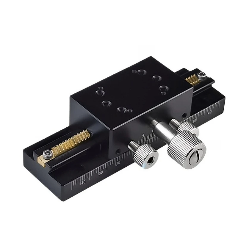For tail groove x axis fine adjustment manual slide LWX/LWZ25/40-L50-500 manual screw long stroke slide