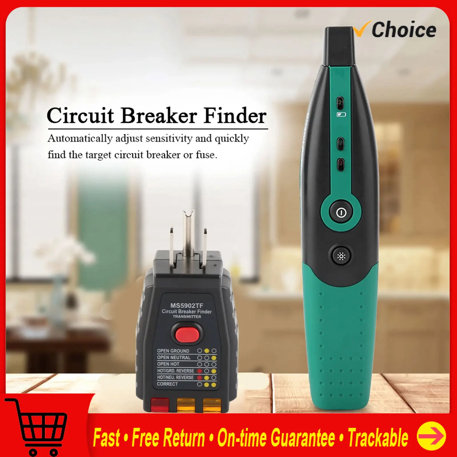 

Измеритель автоматического выключателя Измеритель розетки MS5902 Автоматический поиск выключателя / Тестер розеток