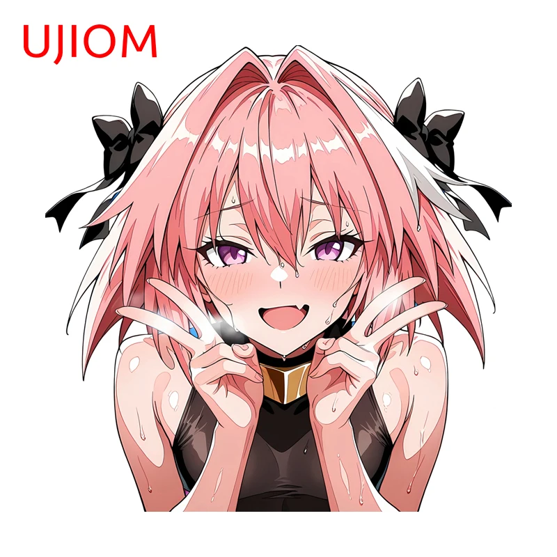 UJIOM супер милый Astolfo аниме девушка настенные наклейки привлекательный выключатель света Aquaflask наклейка высокое качество фрески для гостиной