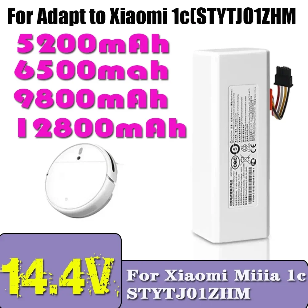 P1904-4S1P-MM 14.4V 5200Mah-12800Mah battery For Xiaomi Mijia 1C STYTJ01ZHM Robot Vacuum Mop Cleaner Accessories Parts original