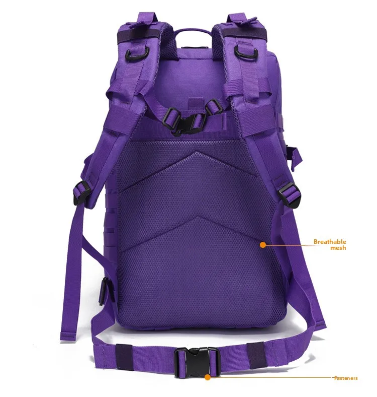 Tactical 50L Waterproof Backpack Multifunctional Laptop Double Shoulder 3P Bag for Hiking Camping Mountaineering