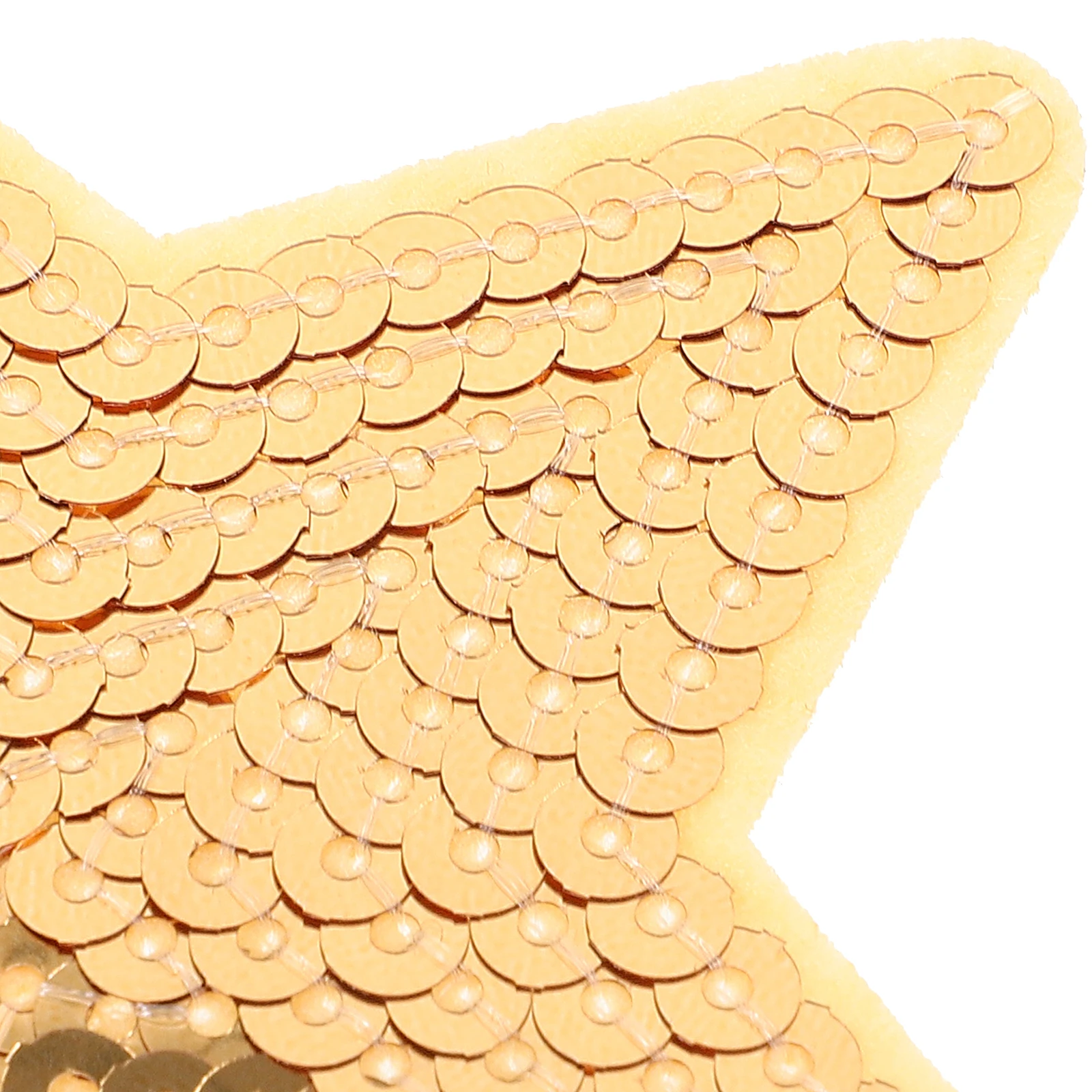 

10 Pentagram Star Shape Sewing Appliques Golden Clothing Repair Craft Embroidery Patches For Clothes Accessories