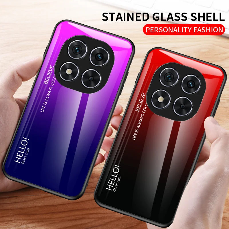 สําหรับXiaomi Redmiหมายเหตุ 14 Pro 5GกรณีGradientกระจกนิรภัยฮาร์ดปกหลังเคสโทรศัพท์สําหรับXiaomi Redmiหมายเหตุ 14 Pro 5G