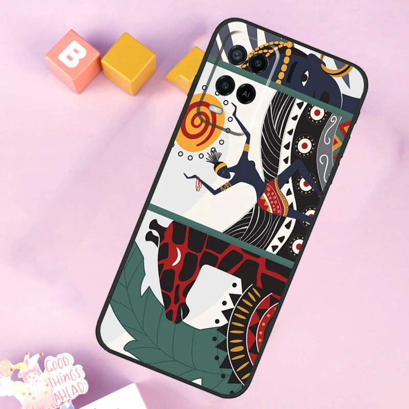 Tribal Aztec Geometric Colour For OPPO A57 A17 A77 A96 A76 A16 A54 A74 A94 A98 A78 A58 A5 A9 A15 A52 A72 A53S A54S Case