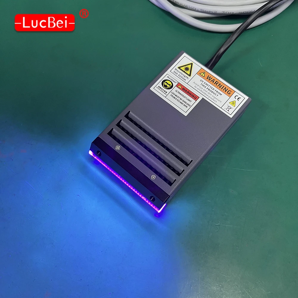 

100W High Power 365Nm UV Gel Glue Fan Cooling Curing Lamps 75*10MM Strip Light Source Ultraviolet LED Gel The Cure Lights 395nm