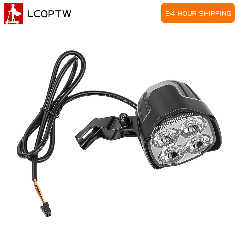 

4 LED Spotlight Front Headlight for Kukirin M4 Max Electric Scooter Night Safety Warning Lamp Replacement Parts