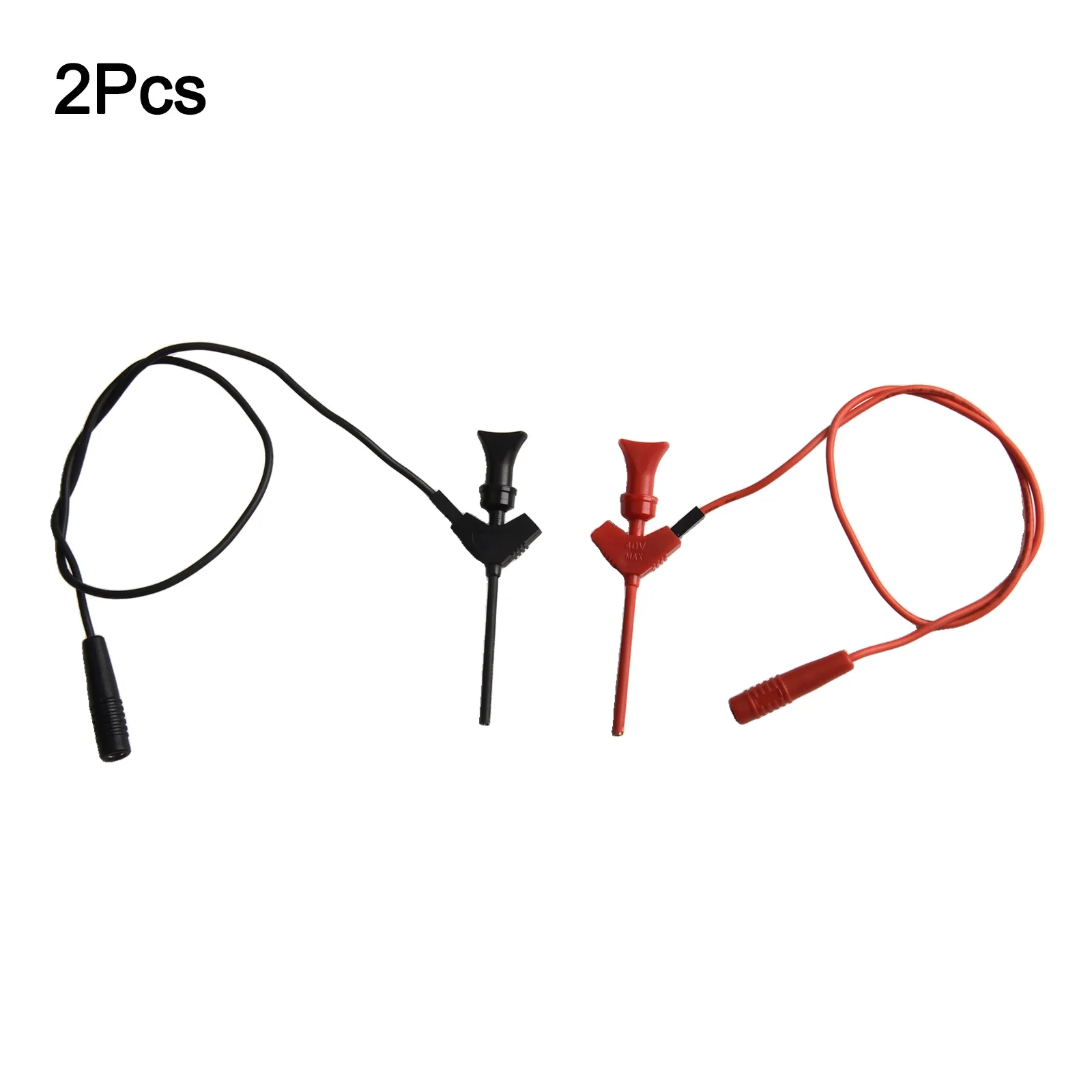 

Multimeter Test Hook Clip Mini IC Hook Test Clip With Leads To 2mm Hole Socket Test Probe For A Long-lasting Connection