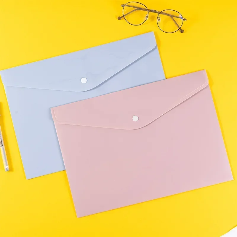 A4 File Folder Organizer File Bag Office Data Book Waterproof Organizer Storage Bag File Pouch Bill Folder Office Stationery