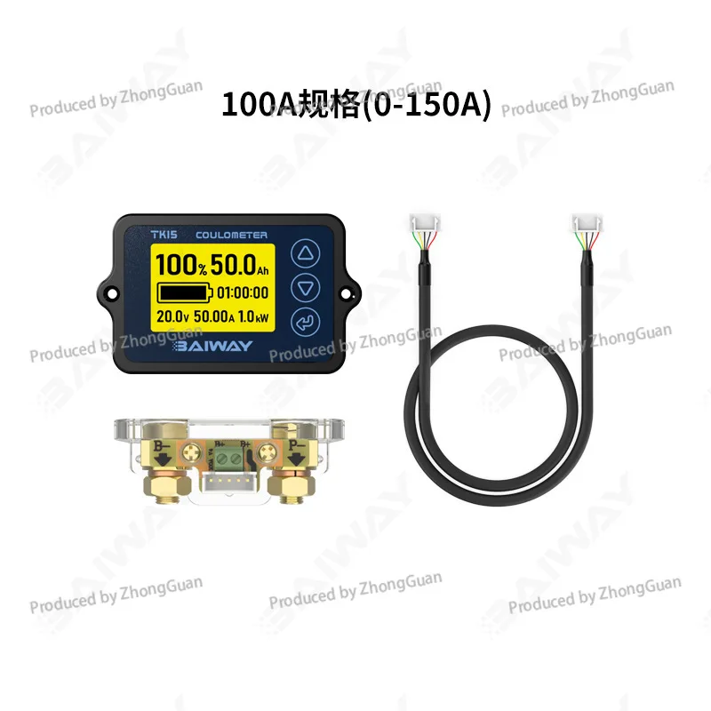 Battery Level Indicator High Precision Coulomb Meter Voltage Display Current Battery Level Indicator Meter