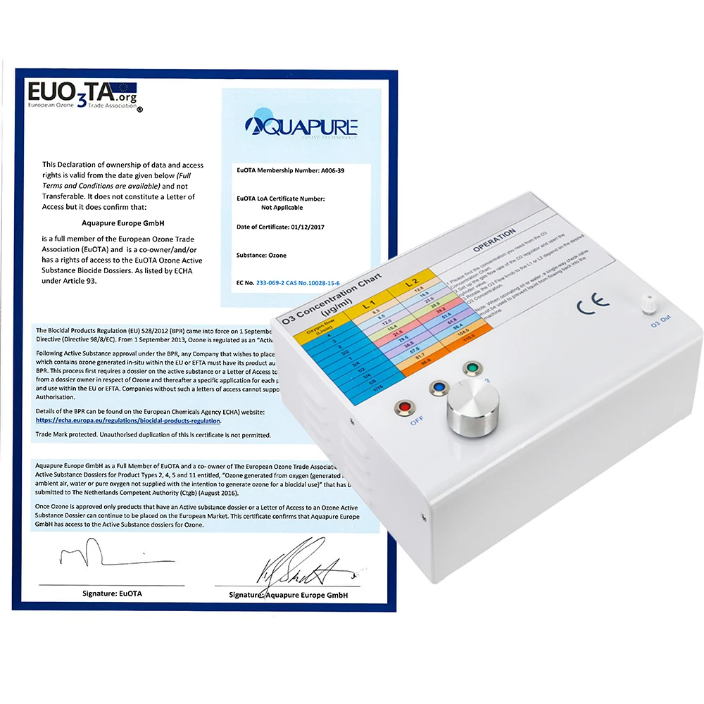 AQUAPURE 6,5-110 ug/ml tecnología alemana dispositivo de terapia de ozono generador de ozono médico para uso dental