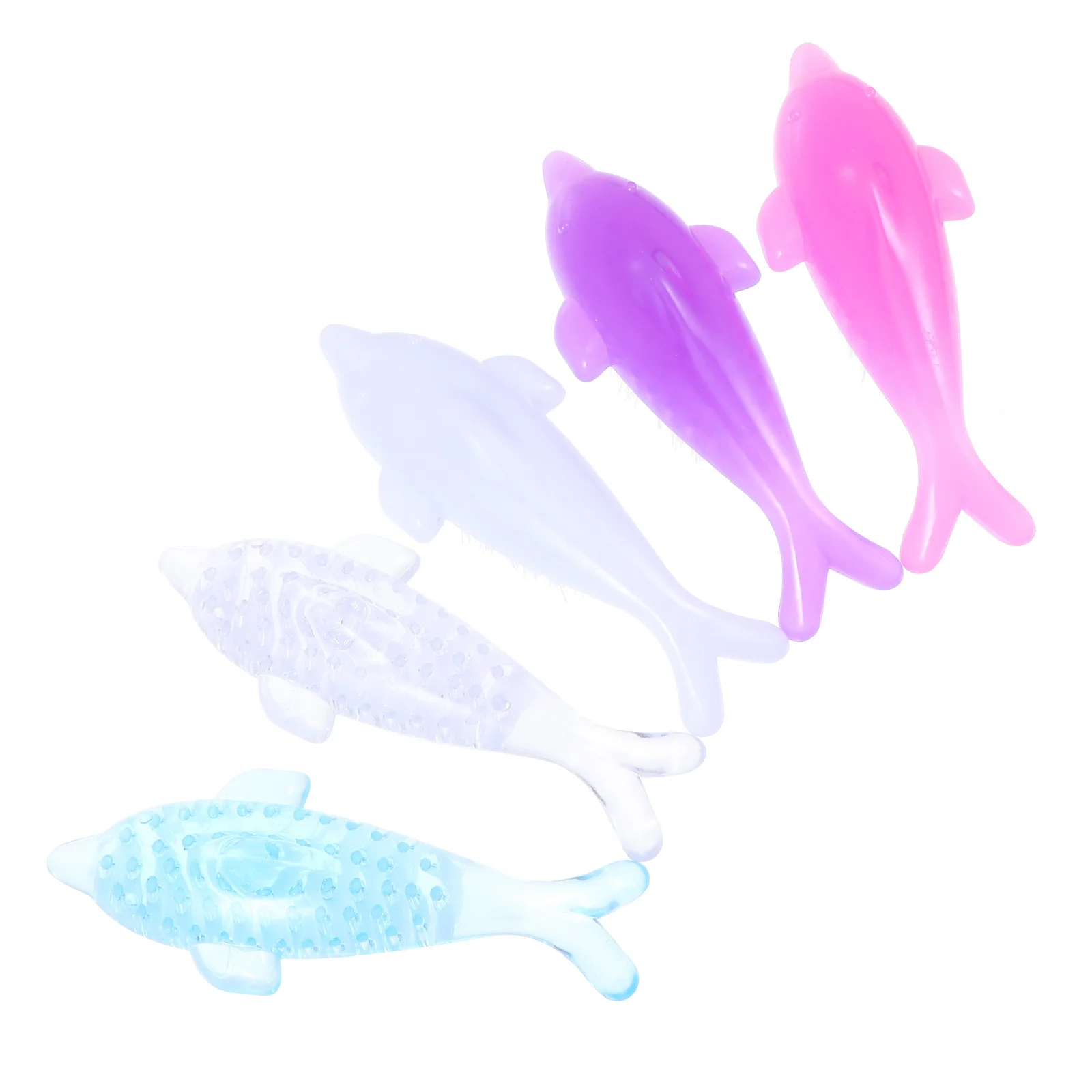 

5pcs Nail Brush Fine Bristle Manicure Tool For Cleaning Dust Stains Lightweight Portable Animal Shape Scrub Brush Durable