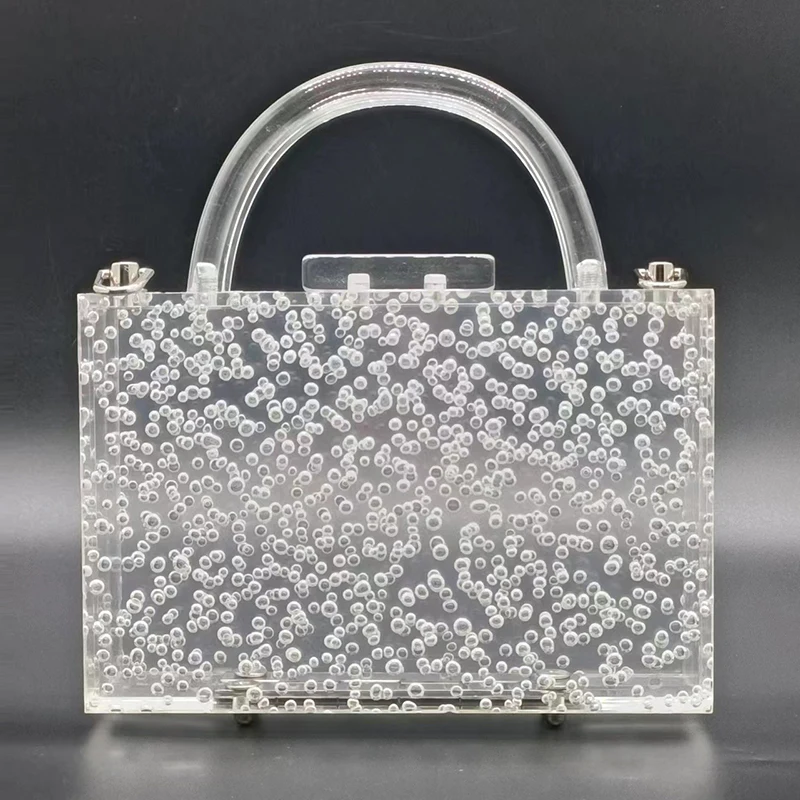 New Trend Luxury Designer Handbag Clear Crossbody Bags For Women Evening Shoulder Bag Brand Female Mini Purses Acrylic Clutches