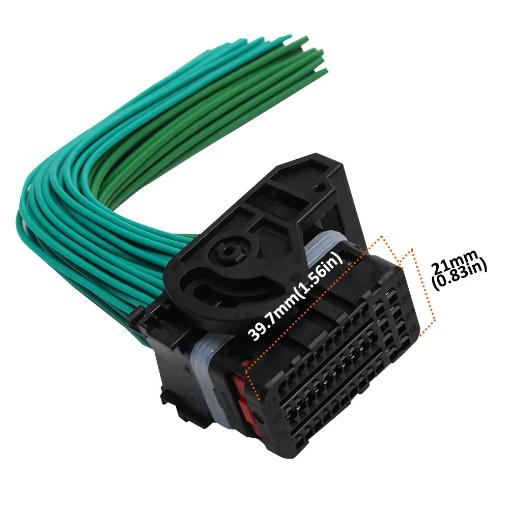 ECU Core Control Unit Plug Motorcycle Fault Diagnosis Connector for BOSCH MSE6.0 40+8Pin PBT Material Heat Resistance