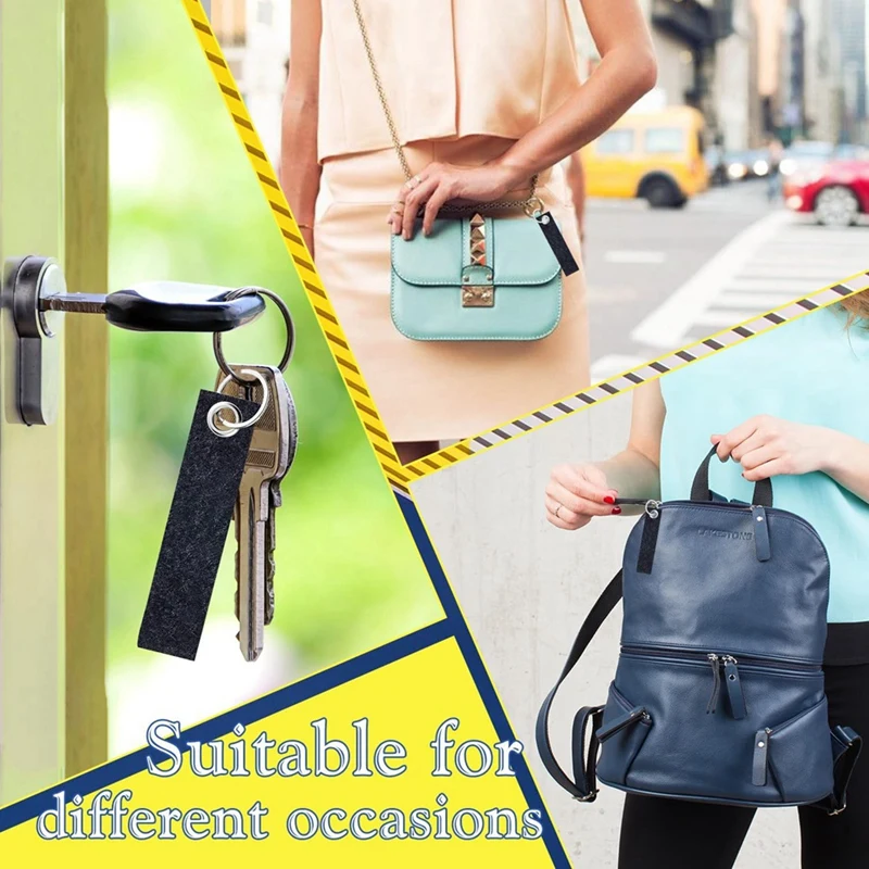 

A31Z-20PCS DIY Key Fobs Felt With 20PCS Lobster Hook Swivel Carabiner Hook Key Ring Writeable Key Ring Personalised Lanyard