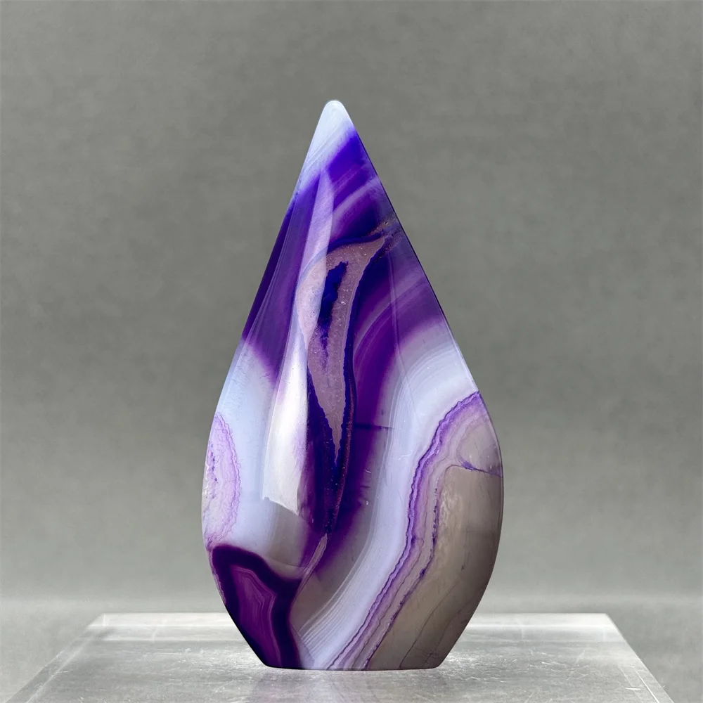 

Natural Purple Agate Free Form Torch Reiki Healing Spiritual Meditation Witchcraft Altar Energy Home Feng Shui Decoration Gift