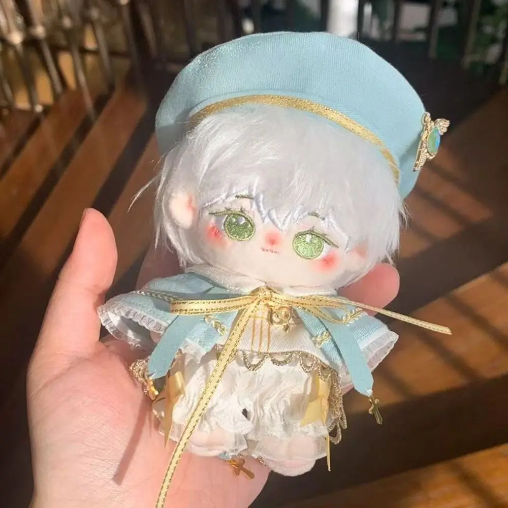 4 teile/satz 20CM Baumwolle Puppe Kleidung Nette Overalls Hut Kappe Puppe Outfit Kleid up DIY Puppe Zubehör Kinder spielzeug