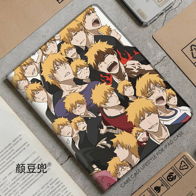 Bleach Kurosaki Ichig Anime Case For iPad 10.2 7th 8th 10th Air 2 3 Mini 5 6 Case Luxury Silicone For iPad Air 4 5 Pro 12.9 inch