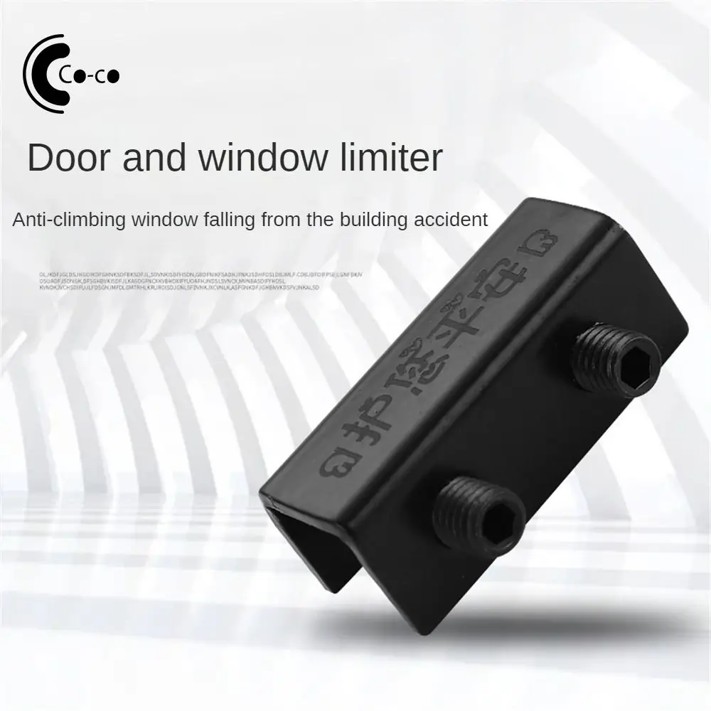 Sliding Window Security Locks Anti Theft Adjustable Zinc Alloy Wedge Safety Lock Safety Lock No-drill Install