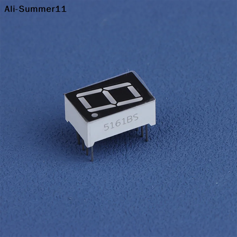 【A6L】10Pcs Digital Tube Common AnodeCathode 0.56 Inch 10Pins 5161AS 5161BS 1 Bit 7 Segment Red LED Digital Display Digitron