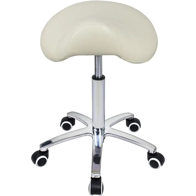

Stool Rolling Chair for Medical Lash Massage Salon Kitchen Spa,Adjustable Hydraulic Stool with Wheels (Beige)