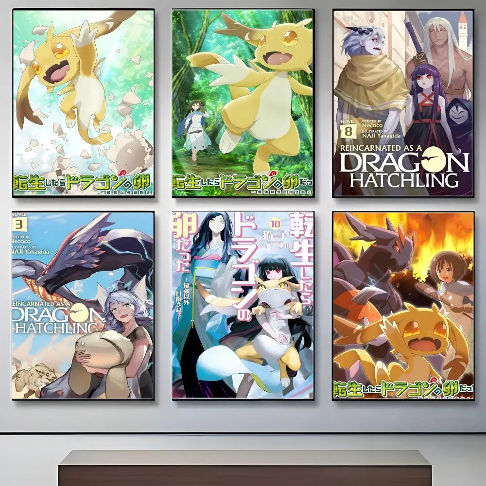 Isekai Anime R-Reincarnated as a Dragon Hatchling Poster Crease Free Waterproof Durable All Space Wall Decor