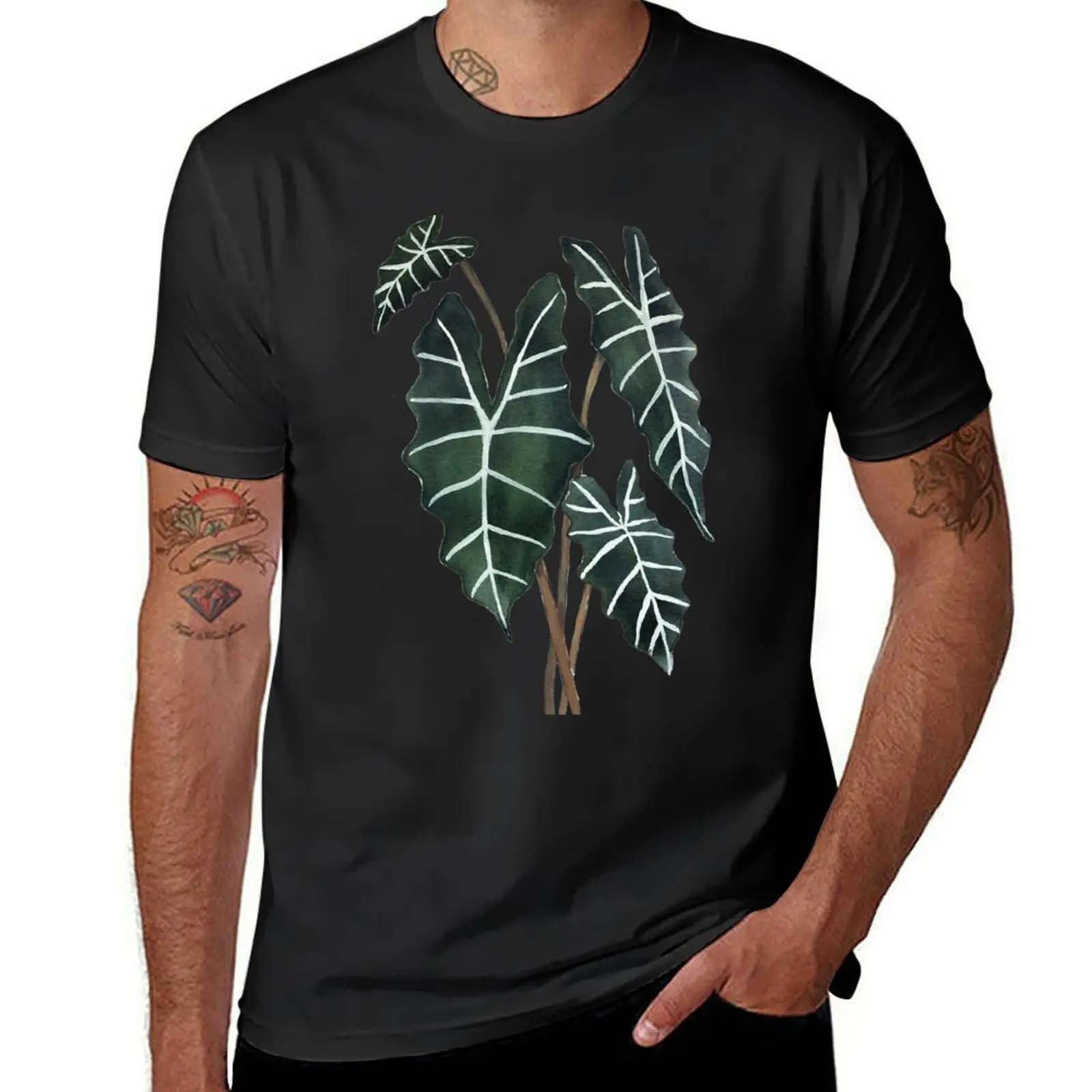 Alocasia T-Shirt blacks summer tops boys whites mens vintage t shirts