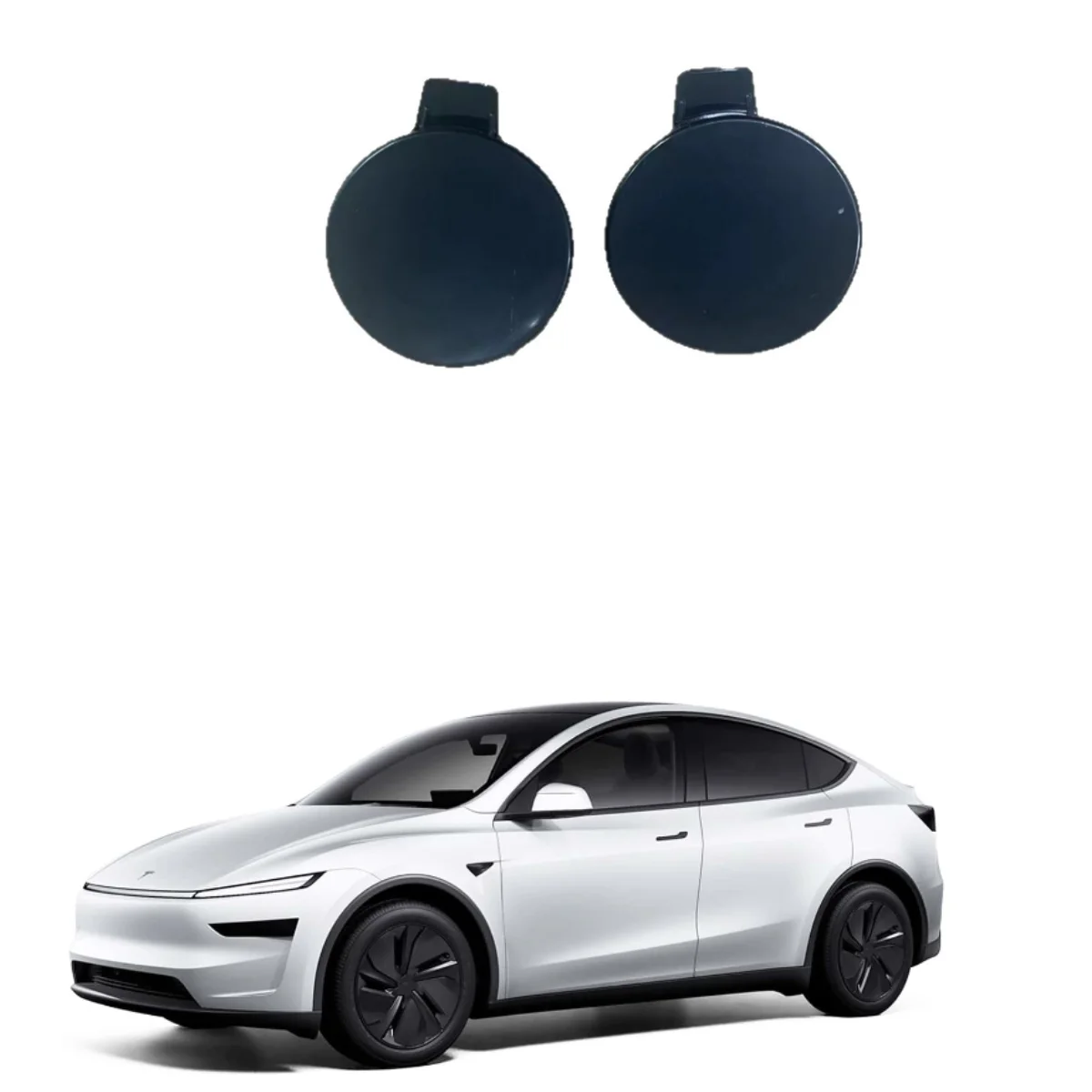 

2025 for Tesla Auto Parts Renewal Model Y Juniper front bumper traction hook cover trailer cover 1940191