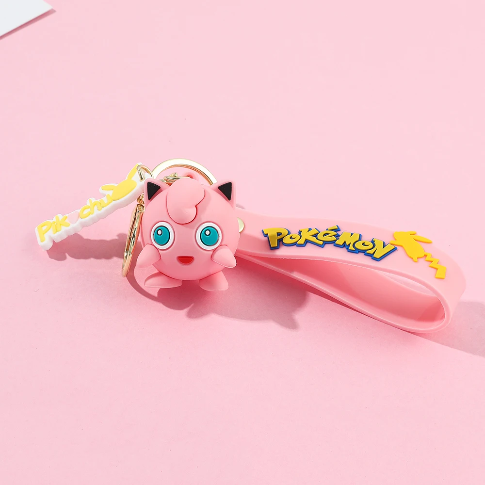 Pokémon sleutelhangerset - schattige Pikachu & Friends Q-versie sleutelhanger, anime rugzak charme, Kawaii cadeau voor fans en koppels (verjaardag