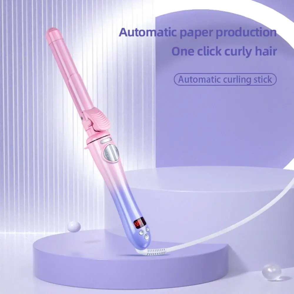 Gradient Electric Hair Curler Inward Curling Large Wavy Electric Curling Stick Quickly Heating Digital Temperature Display