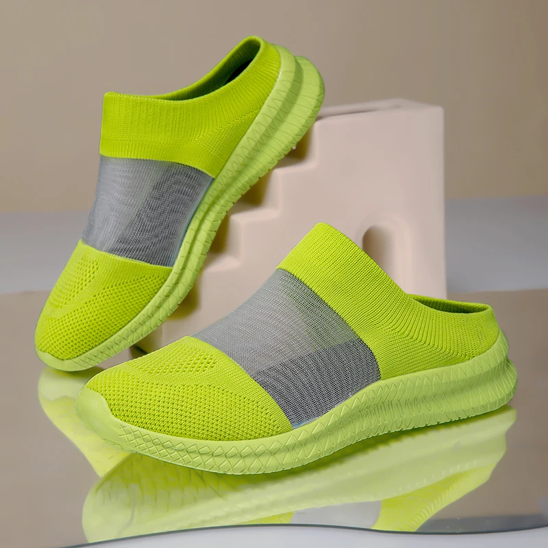 

Fashionable Women's Casual Sports Shoes New Breathable Mesh Slip On Flats Shoes Summer Comfortable Women Vulcanized Shoes 36-43