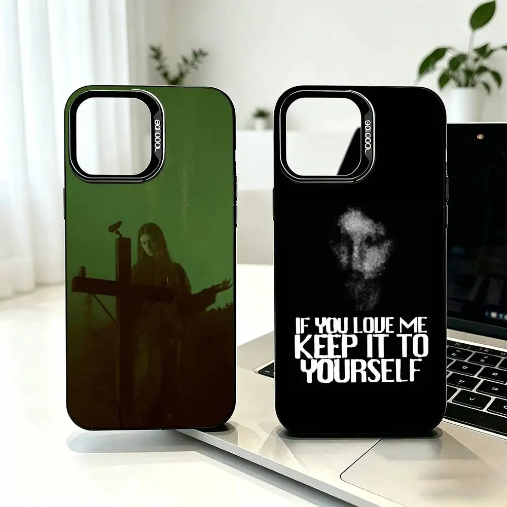 

Ethel c-Cain Perverts Phone Case For iPhone 17,16,15,14,13,12,11 Plus,Pro Max,XS,Colored Silver Plated Inside Cover